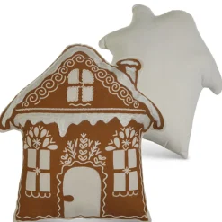 Raz 18" Gingerbread House Christmas Throw Pillow 4419337