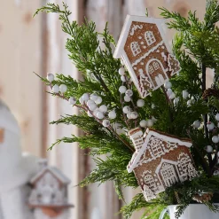 Raz 25.5" Gingerbread House Christmas Tree Spray F4406641