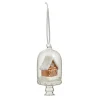 Raz 4.5" Gingerbread House In Cloche Glass Christmas Ornament 4452868