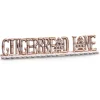 Raz 20" Gingerbread Lane Cut Out Christmas Sign Decoration 4416262