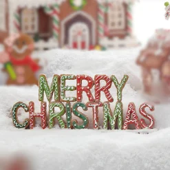Raz 11" Gingerbread Merry Christmas Sign 4211175