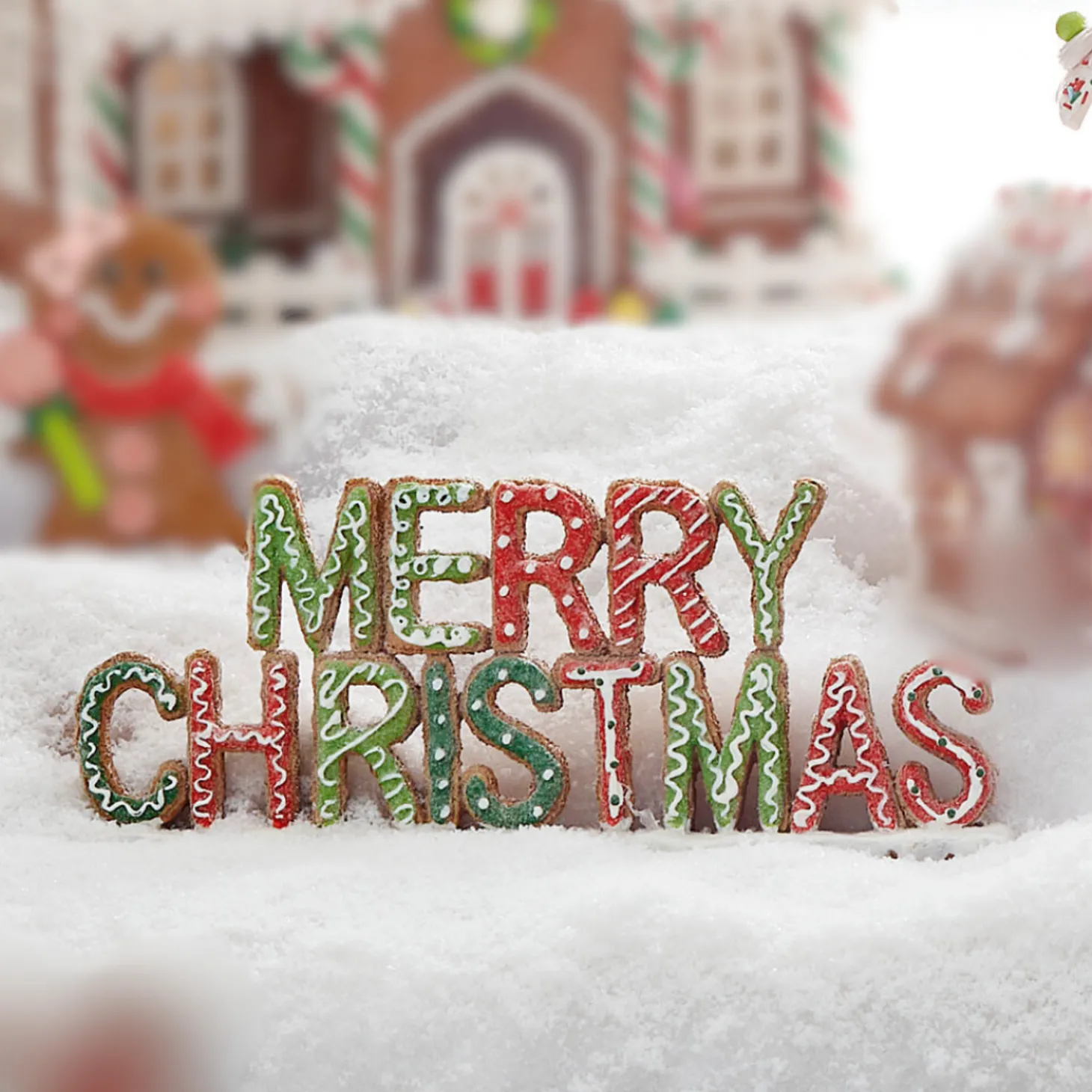 Raz 11" Gingerbread Merry Christmas Sign 4211175