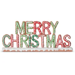 Raz 11" Gingerbread Merry Christmas Sign 4211175