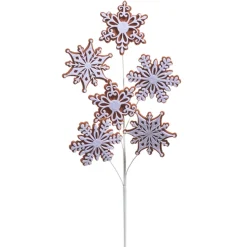 Raz 16.5" Gingerbread Snowflake Christmas Tree Spray F4432745