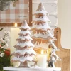 Raz 14" Gingerbread Tree Christmas Figure Set Of 2 4457628