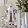 Raz 18" Gingham Gingerbread Christmas Santa Figure 4415585