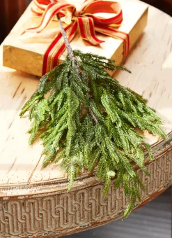 Raz 34" Glittered Cedar Christmas Tree Spray F4022633