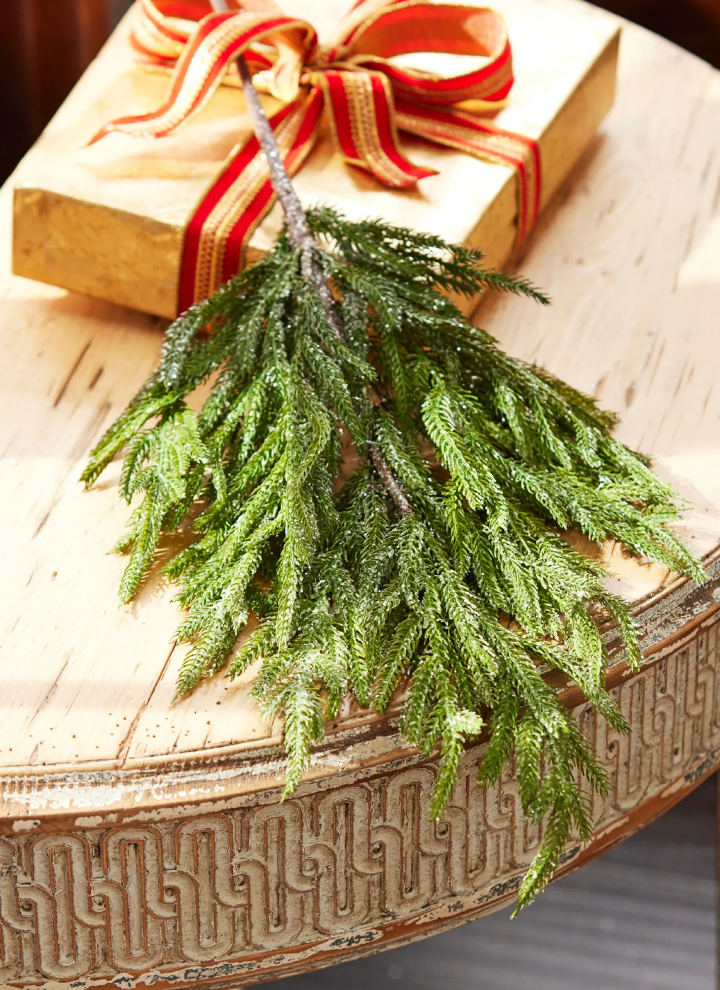 Raz 34" Glittered Cedar Christmas Tree Spray F4022633