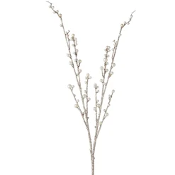 Raz 35" Glittered Pearl Branch Christmas Tree Pick F4217554