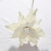 Raz 19.5" Glittered White Poinsettia Christmas Pick F4306668