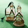 Raz 5" Gold And Clear Church Glass Christmas Ornament 4324586