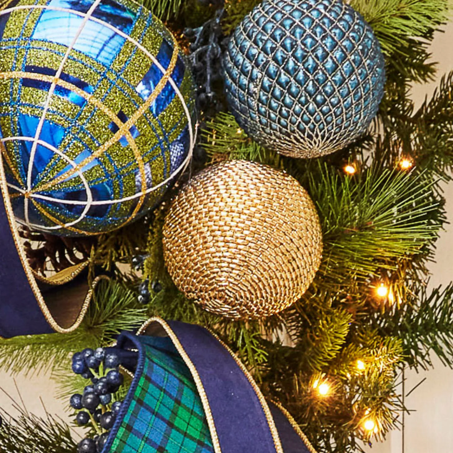 Raz 4" Gold Beaded Christmas Ball Ornament 4403629