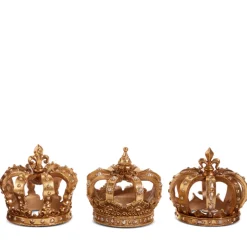 Raz 5" Gold Crown Christmas Figure Decoration 4412121