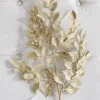 Raz 29" Gold Glittered Holly Christmas Tree Spray F4206767