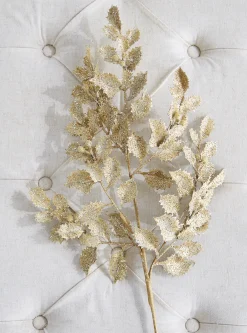 Raz 29" Gold Glittered Holly Christmas Tree Spray F4206767