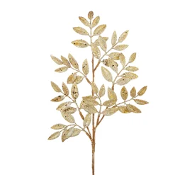 Raz 26.75" Gold Glittered Laurel Leaf Christmas Tree Spray F4206740