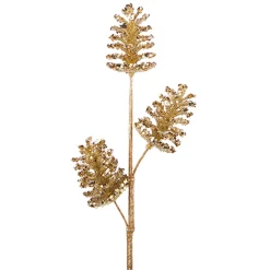 Raz 19.25" Gold Glittered Pinecone Christmas Tree Spray F4206704