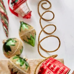 Raz 10' Gold Glittered Rope Christmas Tree Garland G4206838