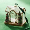 Raz 4.5" Gold House Glass Christmas Ornament 4324585