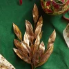 Raz 20.5" Gold Laurel Leaf Christmas Tree Spray F4322733