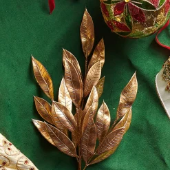 Raz 20.5" Gold Laurel Leaf Christmas Tree Spray F4322733
