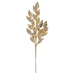Raz 28.75" Gold Leaf Glitter And Pearl Christmas Tree Spray F4406706
