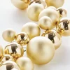 Raz 4' Gold Plastic Ball Christmas Garland G8382770