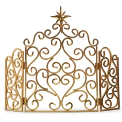 Raz 17" Gold Scrollwork Creche Christmas Backdrop Decoration 4411329
