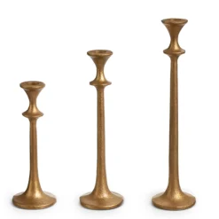 Raz 12.75" Gold Taper Christmas Candle Sticks 4402393
