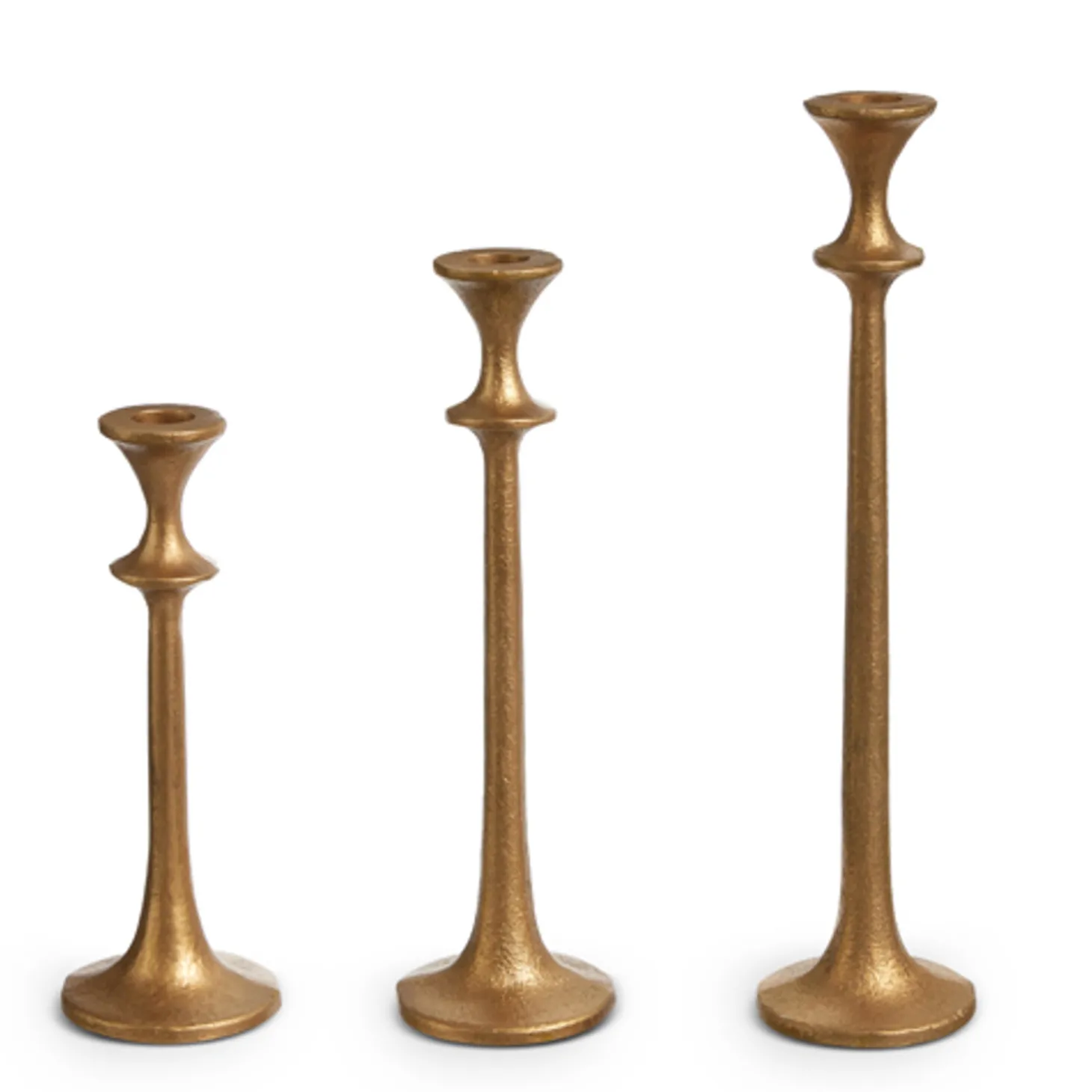 Raz 12.75" Gold Taper Christmas Candle Sticks 4402393