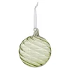 Raz 4" Green Blown Glass Ball Christmas Ornament 4423006