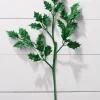 Raz 29" Green Glittered Holly Leaf Christmas Tree Spray F4441711
