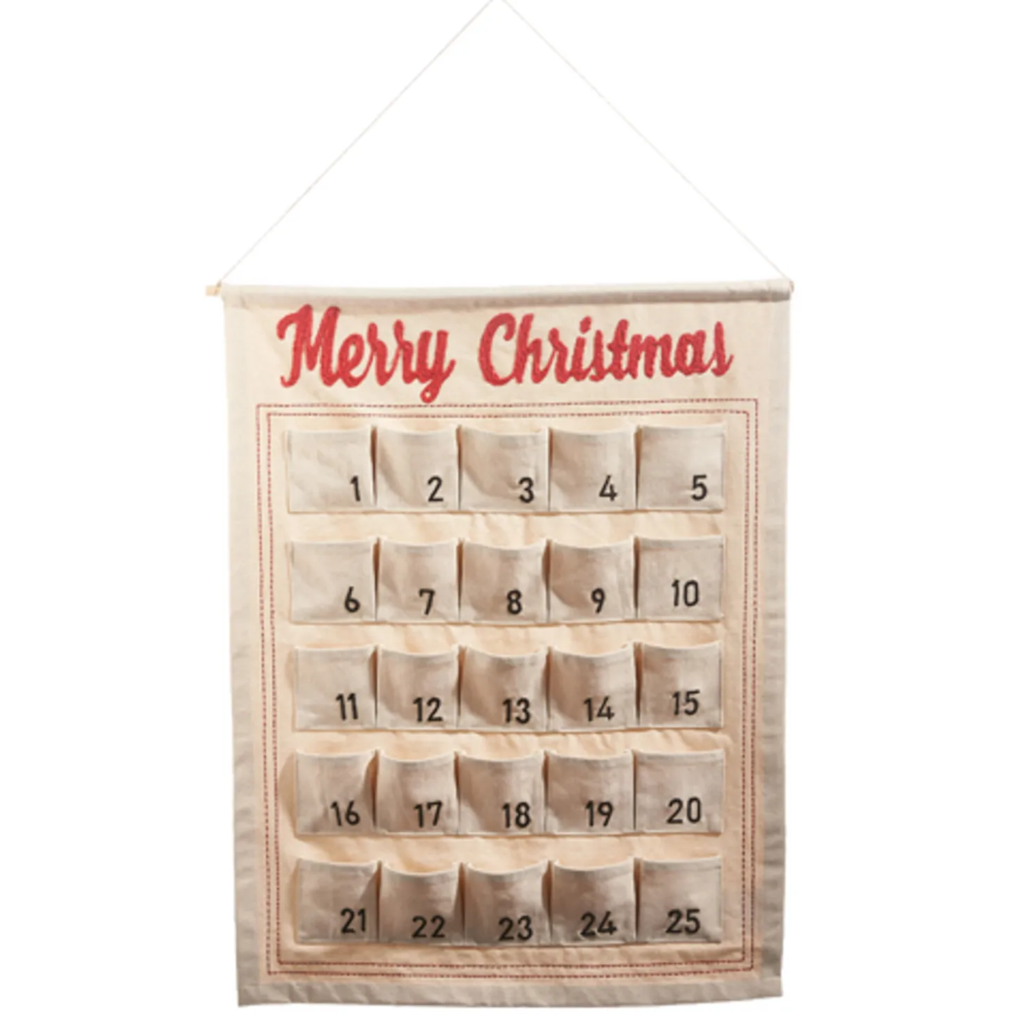 Raz 34" Hanging Advent Calendar Christmas Decoration 4319307