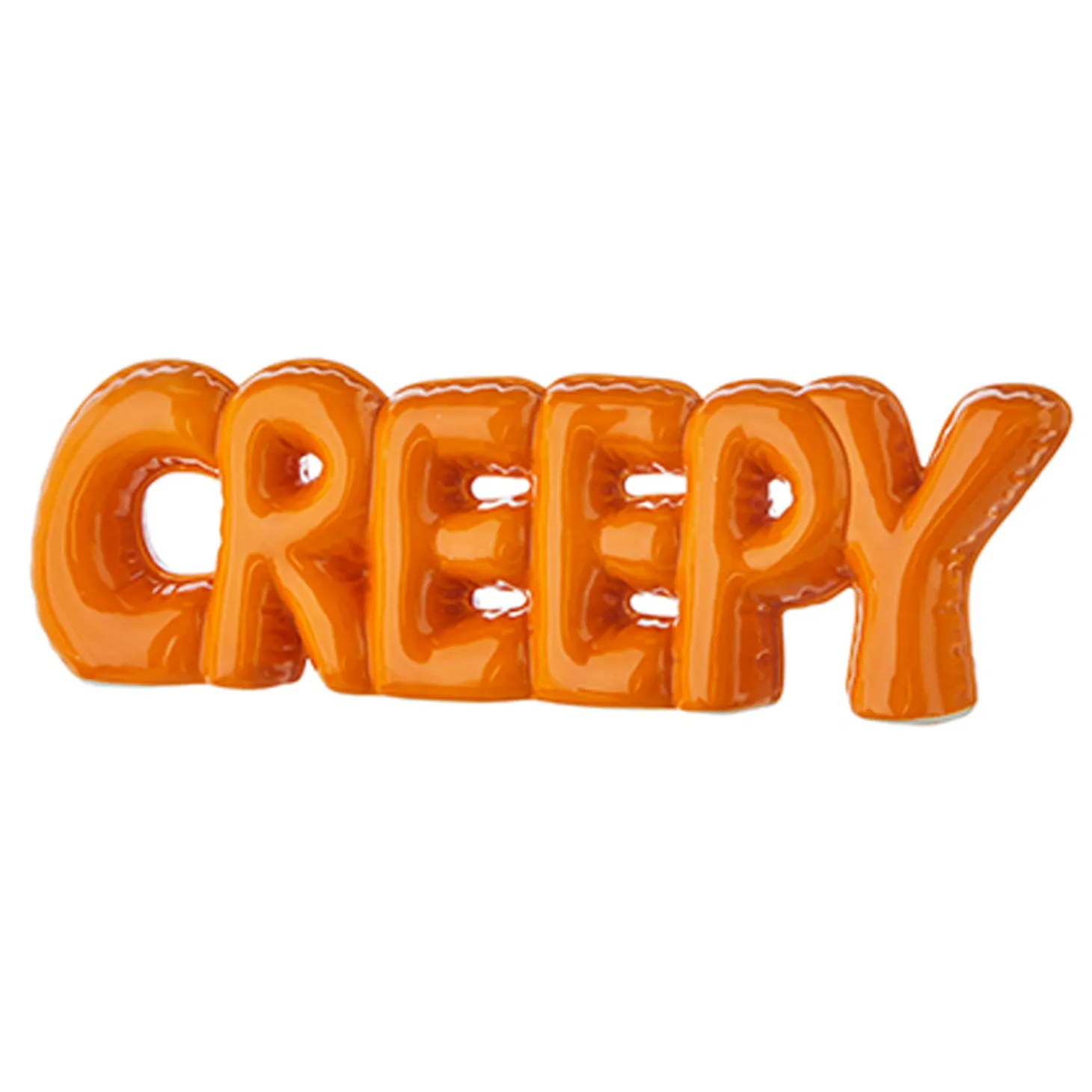 Raz 11.75" High Shine Creepy Or Spooky Halloween Word Art Decoration 4209882