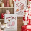 Raz 18" Holiday Refreshments Christmas Cocktails Or Hot Cocoa Metal Embossed Sign 4359013