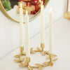 Raz 10" Holly Leaf Taper Candle Holder 4310240
