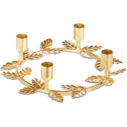 Raz 10" Holly Leaf Taper Candle Holder 4310240