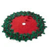 Raz 34" Holly Tree Christmas Tree Skirt 4371825
