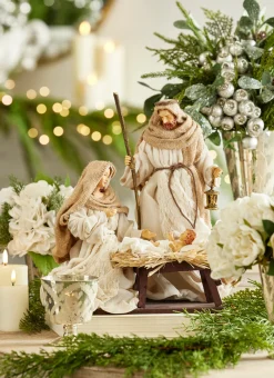 Raz 14.5" Holy Family Nativity Set Christmas Decoration 4210653