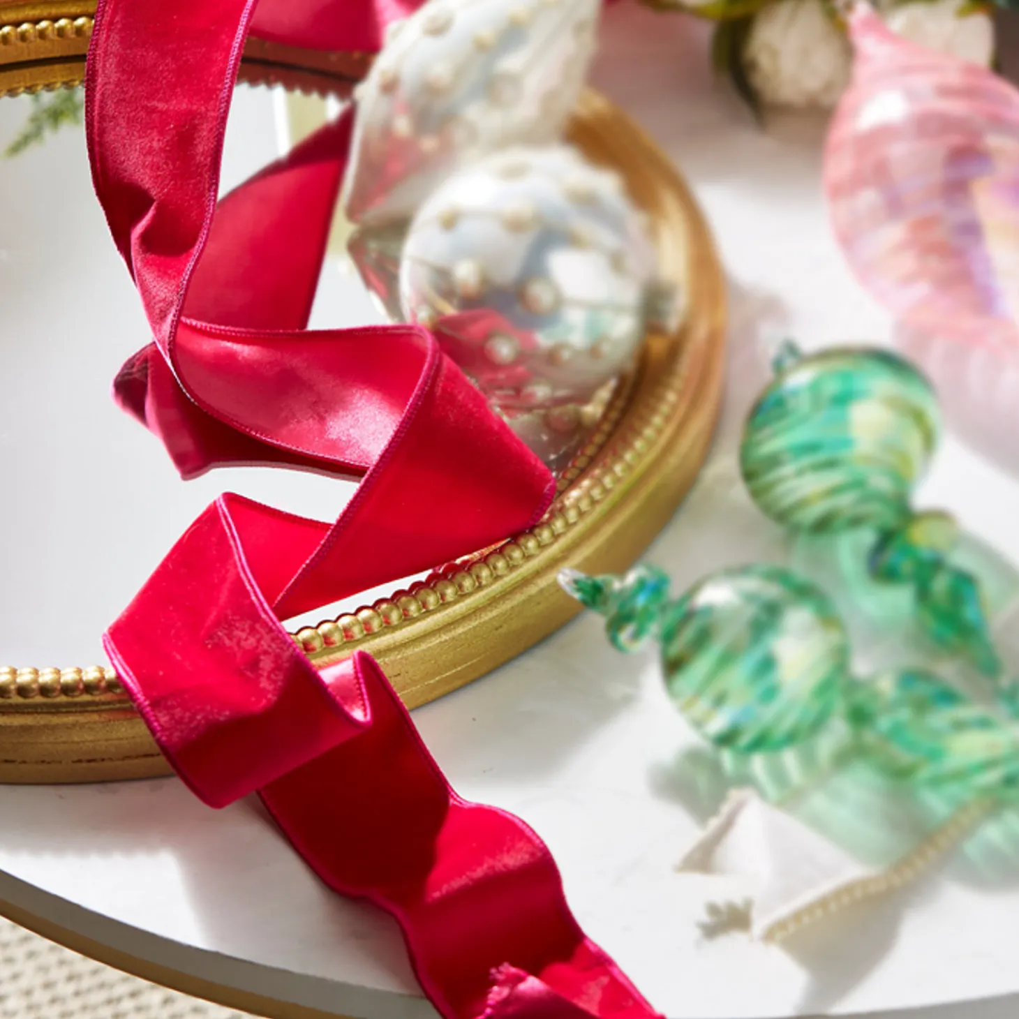 Raz 2.5" Hot Pink Velvet Wired Christmas Ribbon R4371814