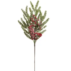 Raz 23" Iced Cedar And Berry Christmas Tree Spray F4317565