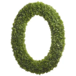 Raz 30.5" Iced Oval Cedar Real Feel Christmas Wreath W4422751