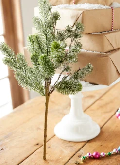 Raz 20" Iced Pine Christmas Tree Pick F4206751