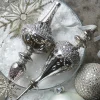 Raz 9.5" Jeweled Mercury Finial Glass Christmas Ornament 4422853