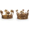 Raz 10.5" Large Antique Gold Metal Crown Christmas Decoration 4428076