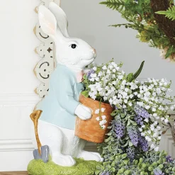 Raz 18" Large Bunny With Pot Easter Decoration 4309840