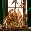 Raz 32" Large Christmas Nativity Scene With Wood Look 3211140