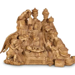 Raz 32" Large Christmas Nativity Scene With Wood Look 3211140