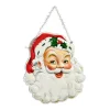 Raz 12" Large Classic Santa Metal Christmas Ornament Or Sign 4411210
