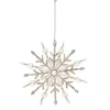 Raz 7.5" Large Jeweled Silver Snowflake Christmas Ornament 4403602